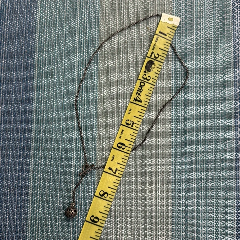Silver Ball Toggle Necklace - Picture 3 of 3